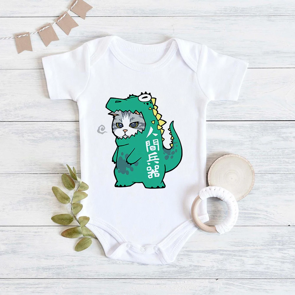 

Funny Cat Cosplay Graphic Baby Girl Romper Fashion Punk Toddler Summer Hot Sell Cheap Newborn Jumpsuits Ropa De Debe NiÃ±a