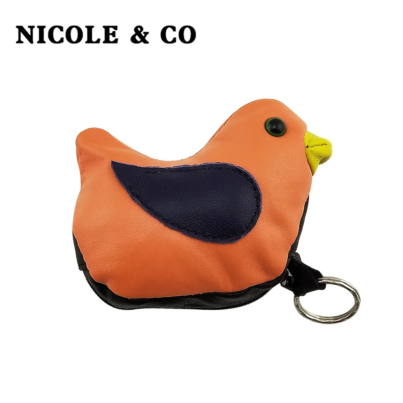 Миниатюрные кошельки NICOLE &amp CO для мелочи Женский кошелек из натуральной кожи