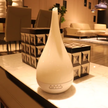 

400ml Vase Shape Air Humidifier Aroma Essential Oil Diffuser Ultrasonic Aromatherapy Humidifier Mist Maker 7 Color LED Light