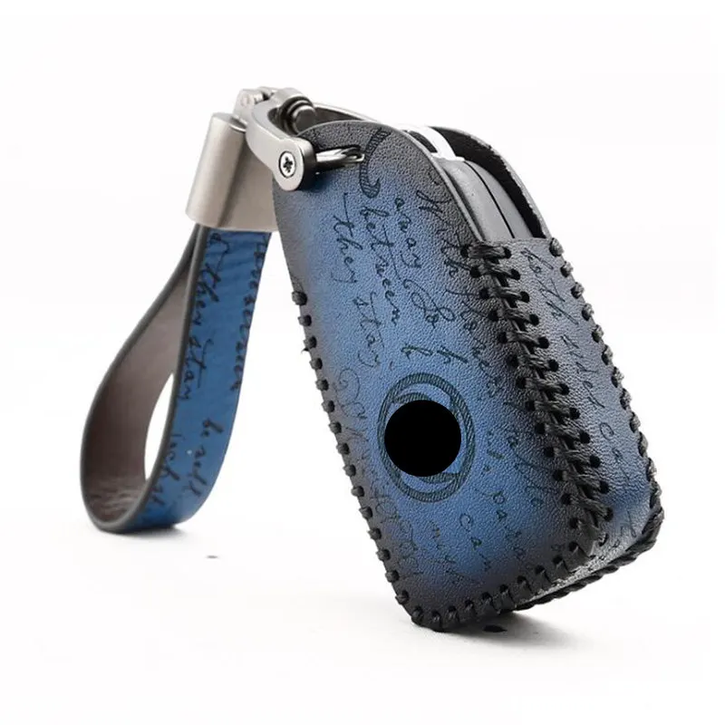 

Genuine Leather Car Key Case Cover For DongFeng Verano A30 ax7 Car Key case wallet holder remote car key cover car styling