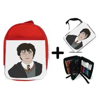 

PACK BACKPACK NETWORK AND CASE BOY MAGICIAN WITH GLASSES school