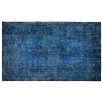

Handmade Blue Vintage Overdyed Turkish Area Rug 179x297 Cm-5'10''X9'9''