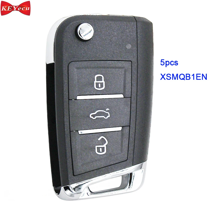 5 шт. Xhorse XSMQB1EN универсальный дистанционный ключ Smart Proximity MQB Тип 3 кнопки для VVDI Key Tool