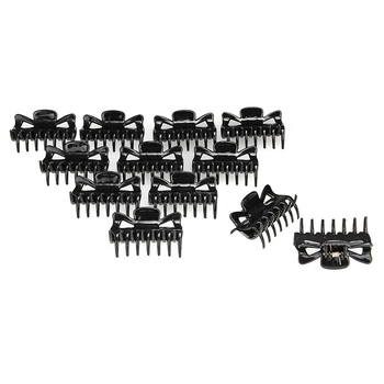 

12pcs Women Girls Hair Claw Clip Jaw Clamp Black Hairpin Summer Tiara