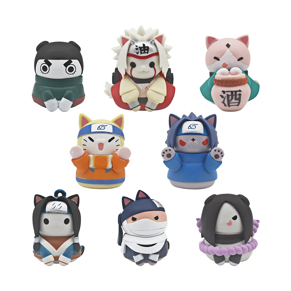Экшн-фигурка Наруто Q Edition Cat Cos удзумаки Учиха Саске хатакэ Какаси танаде