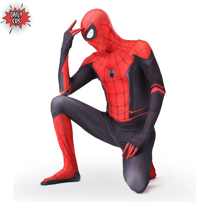 Человек-паук Zentai взрослый дети косплей костюм спандекс лайкра цельный комбинезон с маской наряд Лучшая цена для продажи