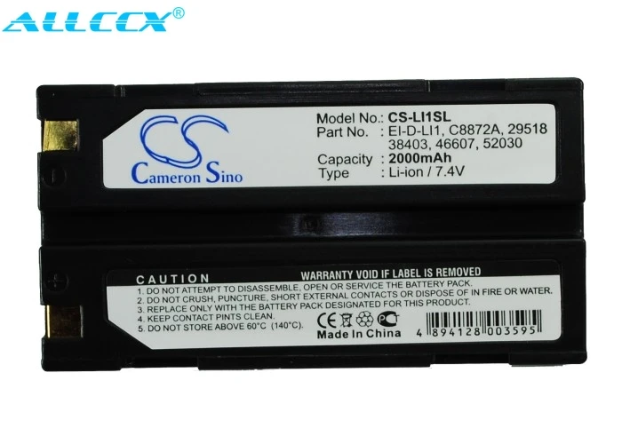 Аккумулятор Cameron Sino 2000 мАч/3400 мАч для CHC X91 X93 HUACE M600 R30 X20 X300 X90 XB 2 RAYOVAC RV DC8100|Цифровые