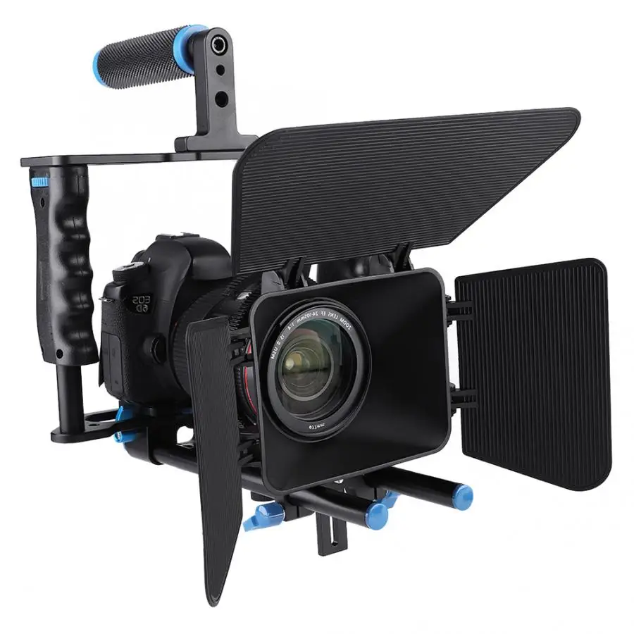 YELANGU C200 Профессиональный DSLR Rig Стабилизатор видеокамеры опорная клетка/Матовая коробка/последующий фокус фотографии комплект