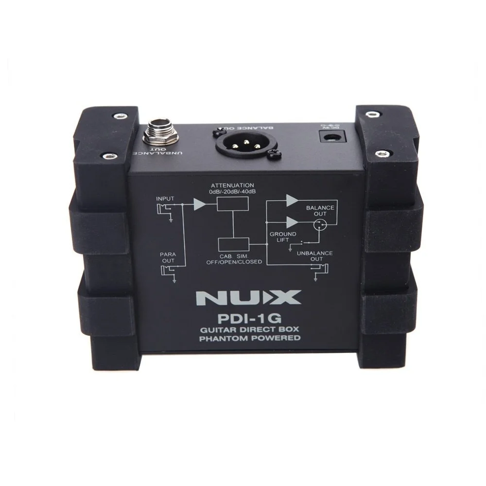 NUX PDI-1G DI Box сопротивление/баланс гитары бас DI Box Эффект с коробкой симулятор