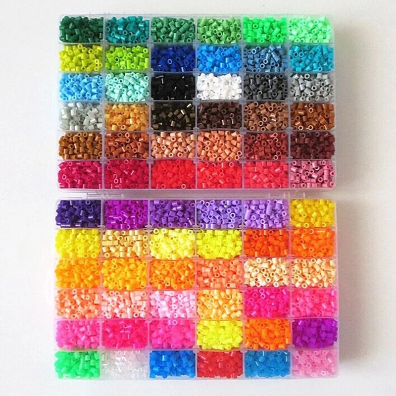Papel de Engomar Cores Caixa Conjunto Hama Contas Brinquedos 5mm Fusível Educacional Crianças Faça Você Mesmo Tamanho Grande Pegboard Folhas 48 11 48 cores caixa conjunto hama contas brinquedos
