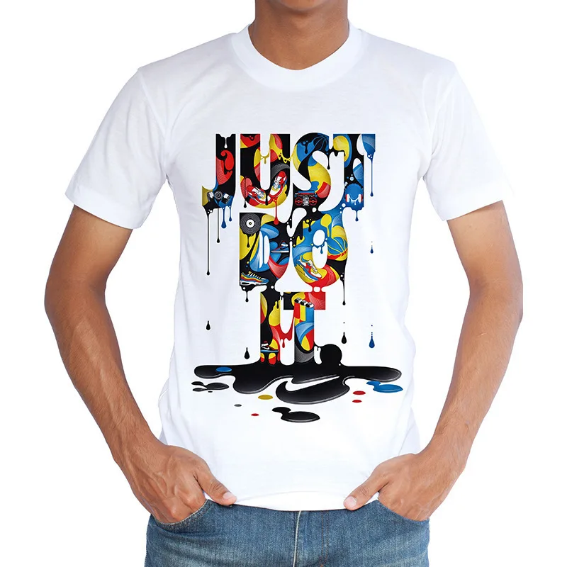 

Hip-hop summer brand t shirt men Fashion Letter Printed Fashionable Round Neck T-shirts Men's short sleeve T-shirt tops