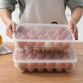 

Egg Holder Egg Storage Box For Refrigerator Eggs Tray Container Kitchen Storage Food Fresh Case Kitchen Organizer Kitchenware
