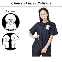 S/M/L/XL/3XL Pet Groomer Waterproof Uniform Suit Cut Pet Hair Breathable Soft Pet Beautician Overalls Set Pro Groomer Robe G0708 2