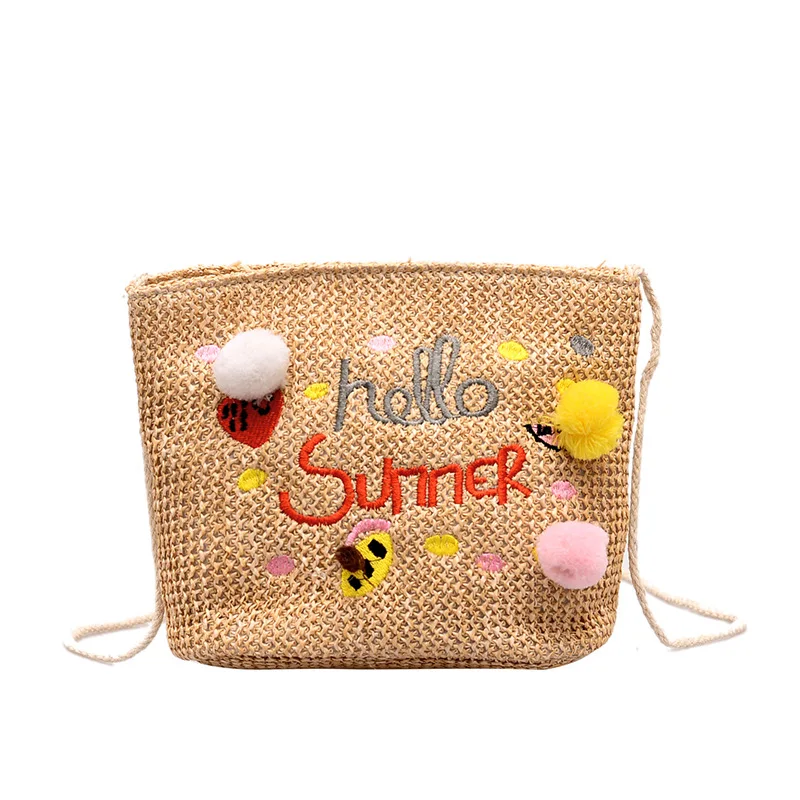 

Summer New Arrival Straw Bag Women's Amazon New Style Hand Shoulder Beach Bag Korean-style Versatile Shoulder Bucket Bag