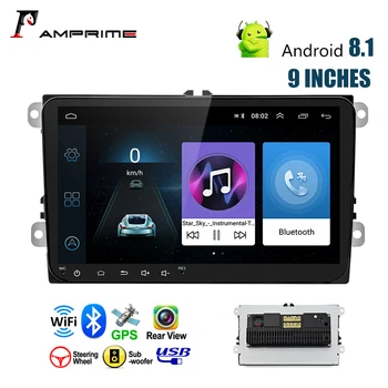 

AMprime 2 Din 9” Android 8.1 Car radio Multimedia Player With Bluetooth wifi GPS function