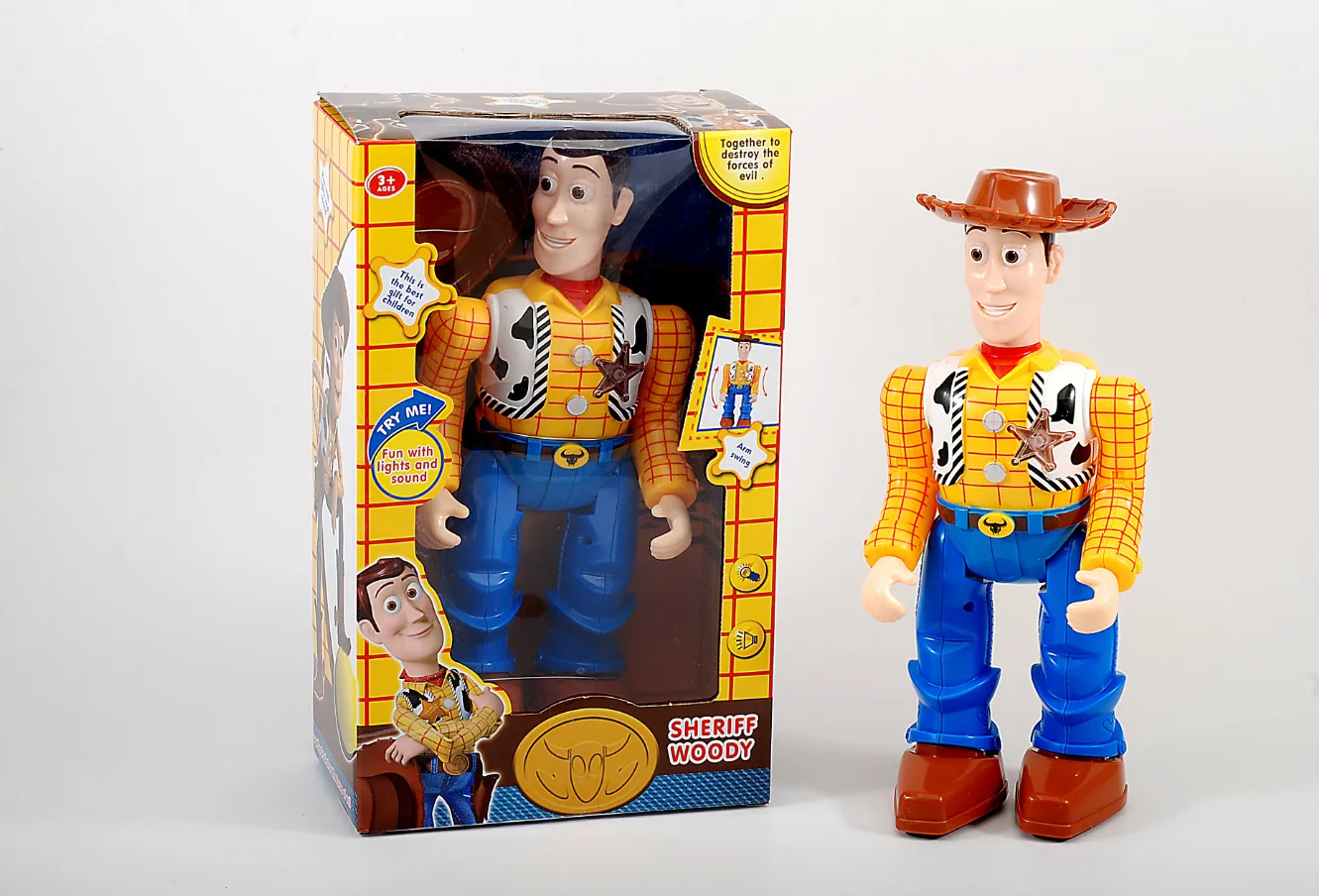 

Cross Border Buzz Lightyear Toy Story Light Included Light Voice Toy Story Cowboy Walk Garage Kit Toy