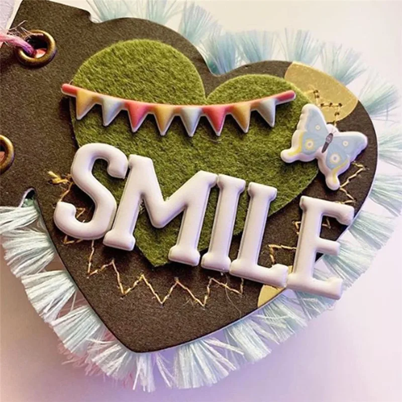 

YaMinSanNiO 95*108mm Dies Heart Shape Note Metal Cutting Dies for DIY Scrapbooking Craft Card Embossing Die Cut New Template