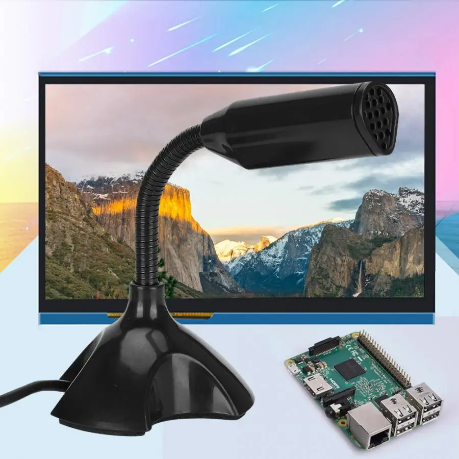 Для Raspberry Pi 2/3 USB Plug and Play компьютерный микрофон без рукавов для Win XP