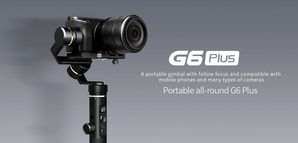 Feiyu tech G6 MAX/G6 Plus 3-Axis Камера шарнирный стабилизатор для камеры Gopro адаптер объектива для камер Micro-single Canon действие Камера смартфон YI Gopro 7 6 5