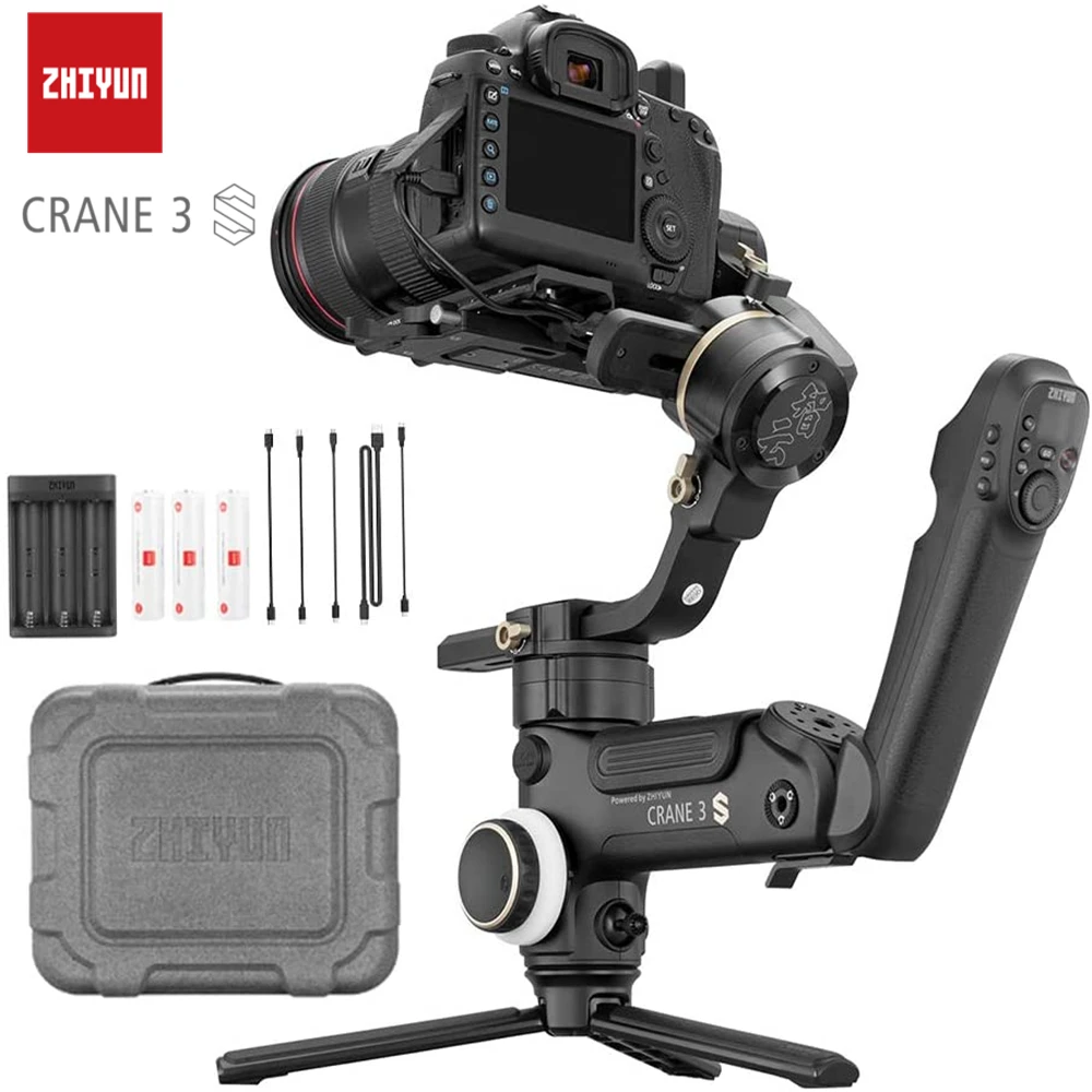 Zhiyun Crane 3S 3 осевой Ручной Стабилизатор для DSLR камер и видеокамер 6 5 кг Полезная
