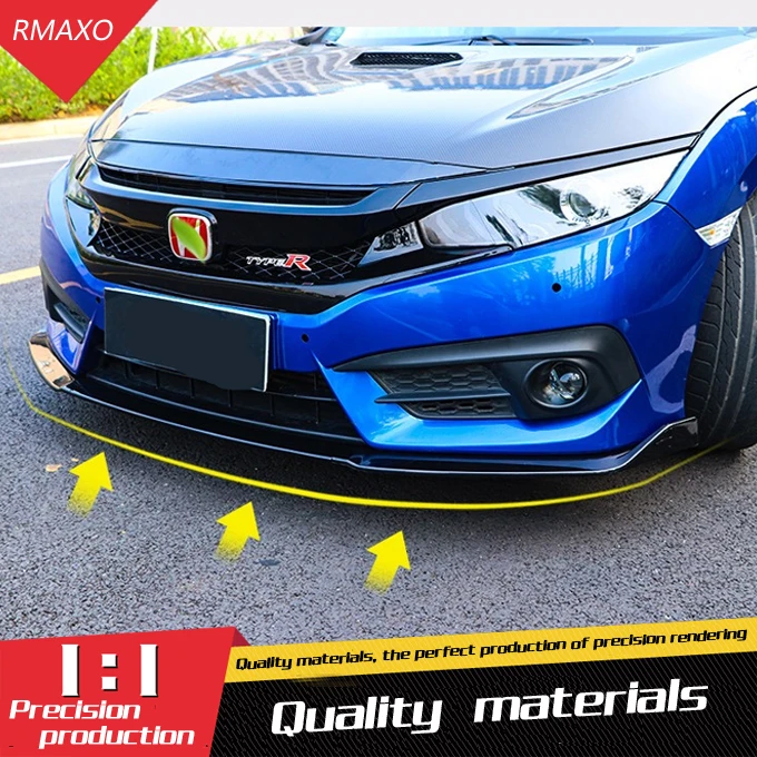 Для Honda Civic Body kit спойлер 2016-2018 YC ABS задний передний бампер диффузор защитные