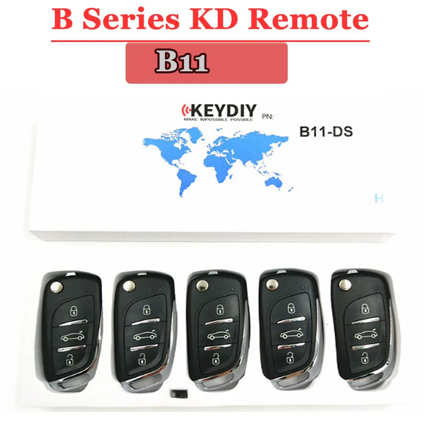 Free Shipping (5pcs/lot)KD900 Remote Key B11 3 Button B Series Remote Control For URG200 KD900 KD900+ Remote Master