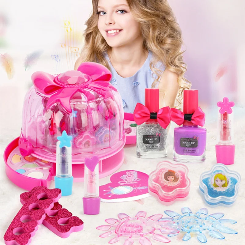 Girl makeup toy dream music box A water-soluble formula that washes Role playing game children gift set | Игрушки и хобби