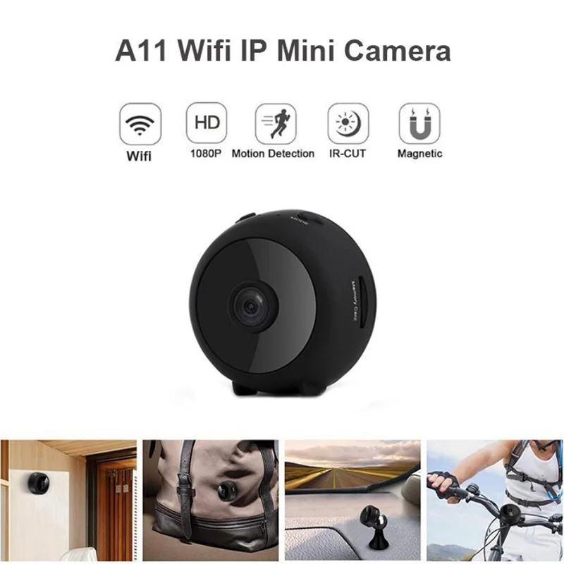 

A11 Full HD 1080P mini camera Wifi IP samll camera Secret Camera IR Night Vision Micro Camera Motion Detection Camera