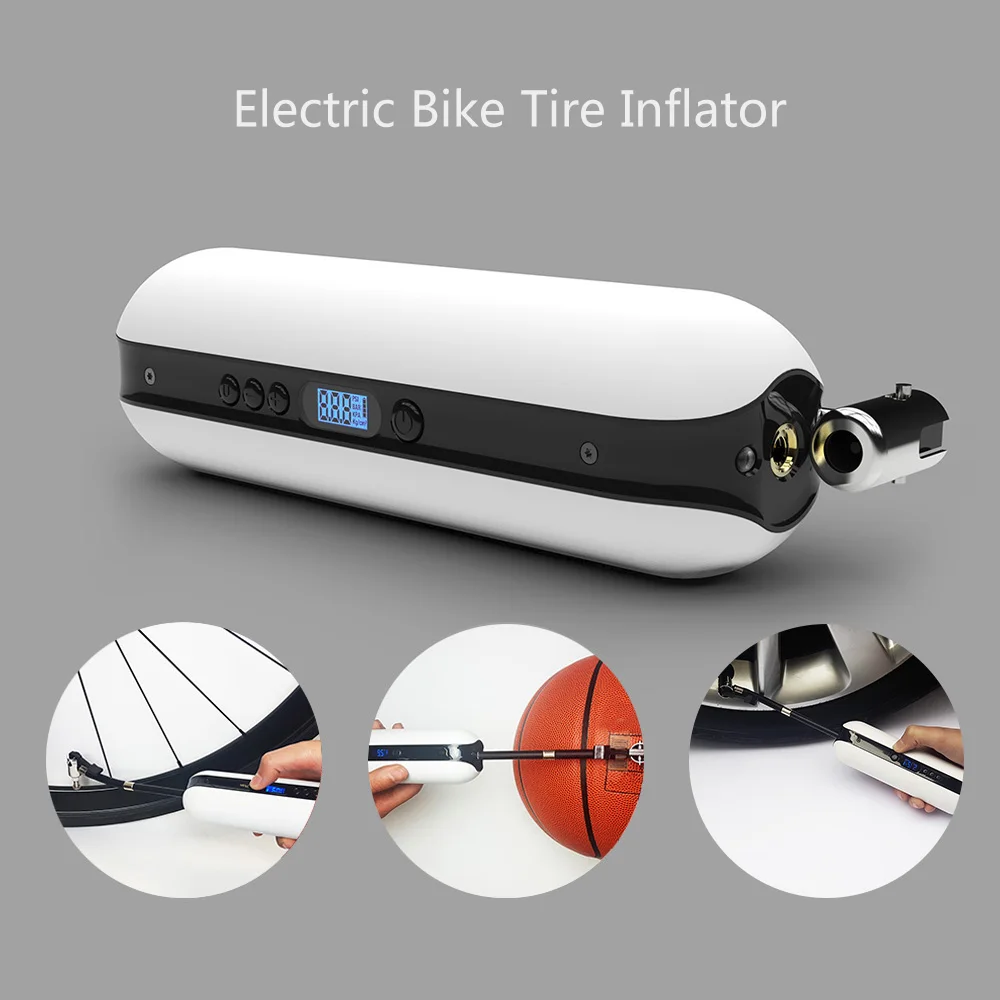 

150PSI Rechargeable Inflator Portable Bicycle Electric Inflator Cycle Air Pressure Pump MTB Road Bike Car Air Pump Bike Pump