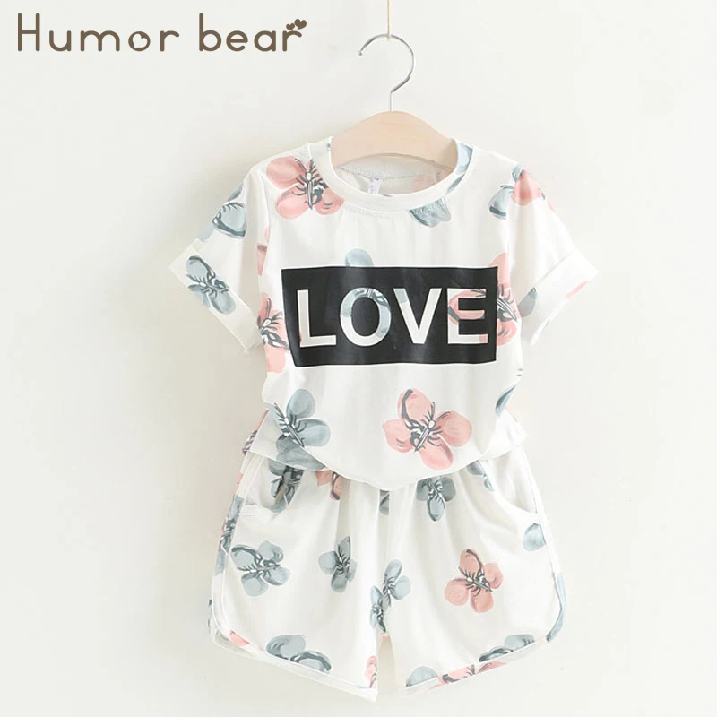 white BZ135J Humor Bear/ комплекты детской одежды для маленьких девочек модная повседневная Милая шифоновая жемчужная майка без рукавов+ штаны, костюм Одежда для девочек - Цвет: white BZ135J