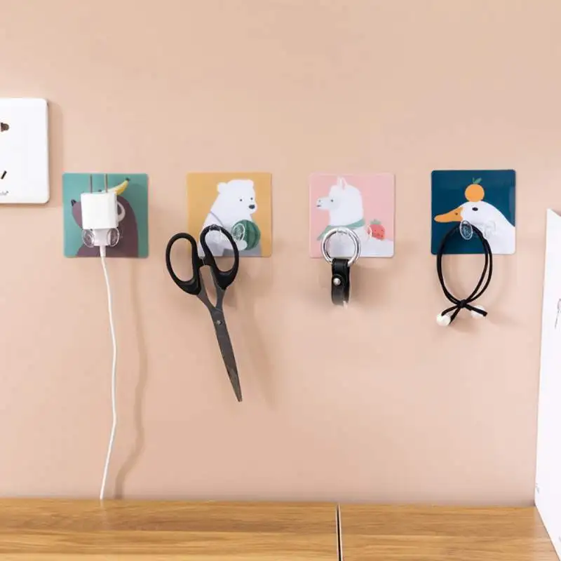 

Multi-Purpose Adhesive Hanger Razor Holder Hooks Wall Storage Hook Power Plug Socket Holder Home Office Wall
