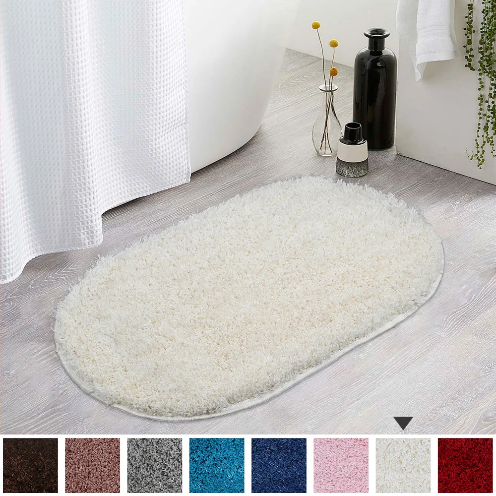 

Oval Door Mats For Home Anti Slip Mat Sublimation For Indoor Entrance Bathroom Kitchen Carpet Super Soft Solid Bright Absorbent