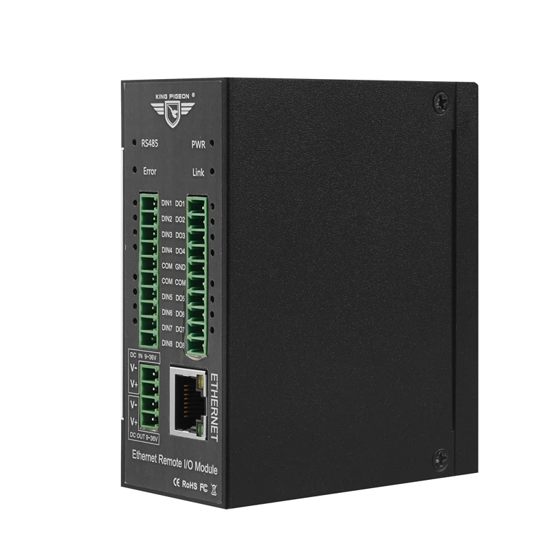 Модуль сбора данных Ethernet 8 входов RTD поддерживает PT100 или PT1000 модуль modbus tcp io