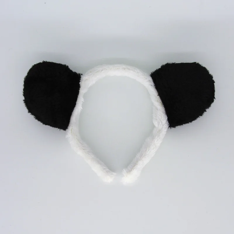 Animal Panda Headband Tail Bow Tie Set For Cosplay Props Birthday Party Halloween Costume For Kids Adult Carnival Christmas Animal Panda Headband Tail Bow Tie Set For Cosplay Props Birthday Party Halloween Costume For Kids Adult Carnival Christmas