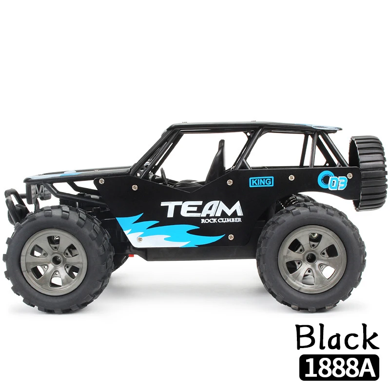 RC car2.4Ghz четырехколесный высокоскоростной легкосплавный автомобиль электрический профессиональный Дрифт off-модель дорожного транспортного средства детская игрушка подарок - Color: 1888A Black