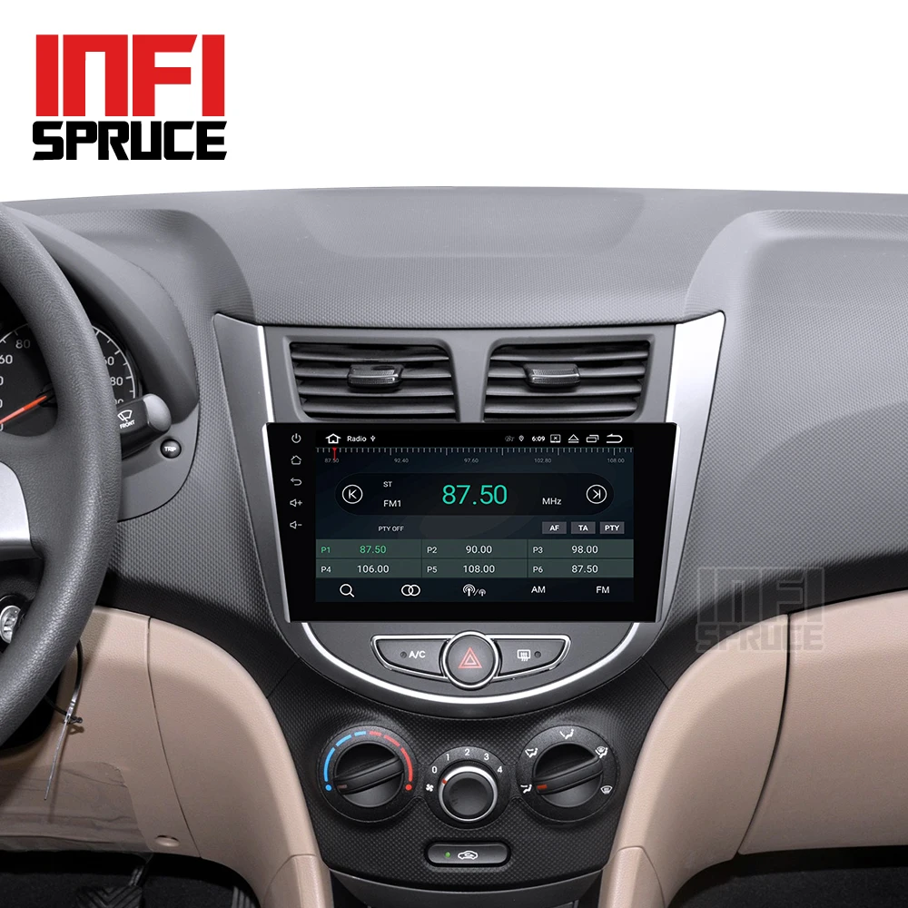 Excellent For Hyundai Solaris accent Verna i25 car dvd IPS  Android with gps navigation radio video car stereo multimedia player 5
