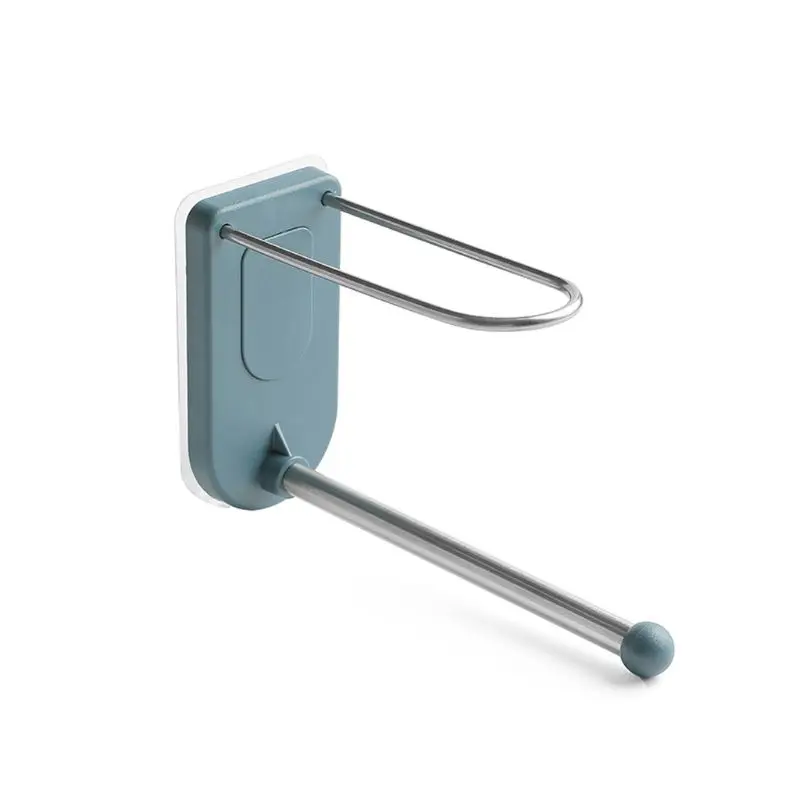 

Wall Mounted 2 Layer Clothes Hanger Companion Storage Rack Organizer No Drilling Q1QC