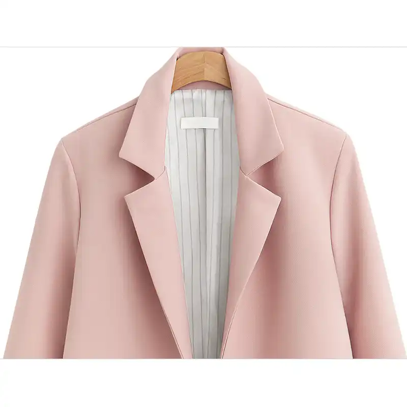 New Blazer Feminino Plus Size Women 2019 Long Blazer Autumn Pink Black Blazers High Street Jacket Office Long Sleeve Veste Femme Aliexpress