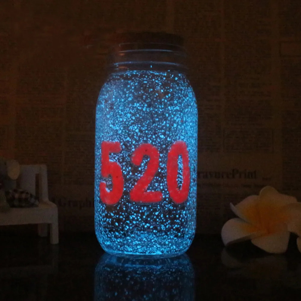 5pcs/set of luminous fish tank decoration sand aquarium fluorescent sand glowing in the dark family party wedding DIY stone