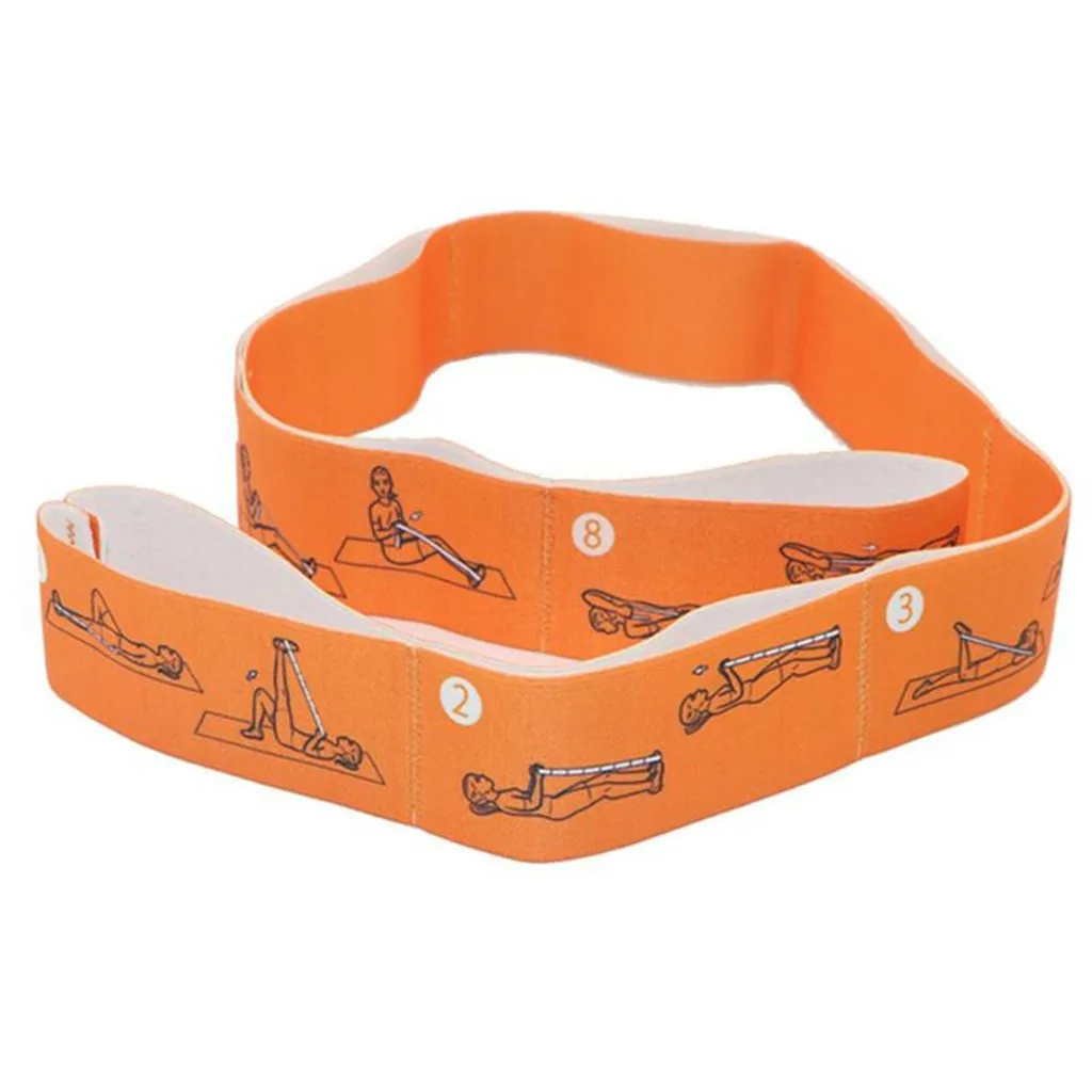 Stretch band for Yoga polyester strap elastic latex for Latin Dance stretch band for Yoga Pilates gym Fitness exercise