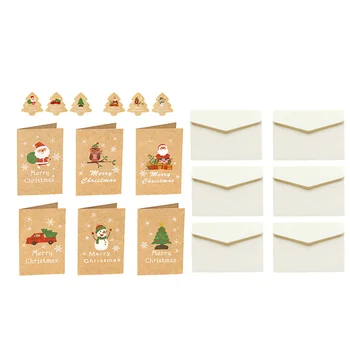 

48 Pcs Wish Cards Note Cards Envelopes Stickers Exquisite Durable Handmade Paperboard Holiday Cards Christmas Gifts Greeting Car