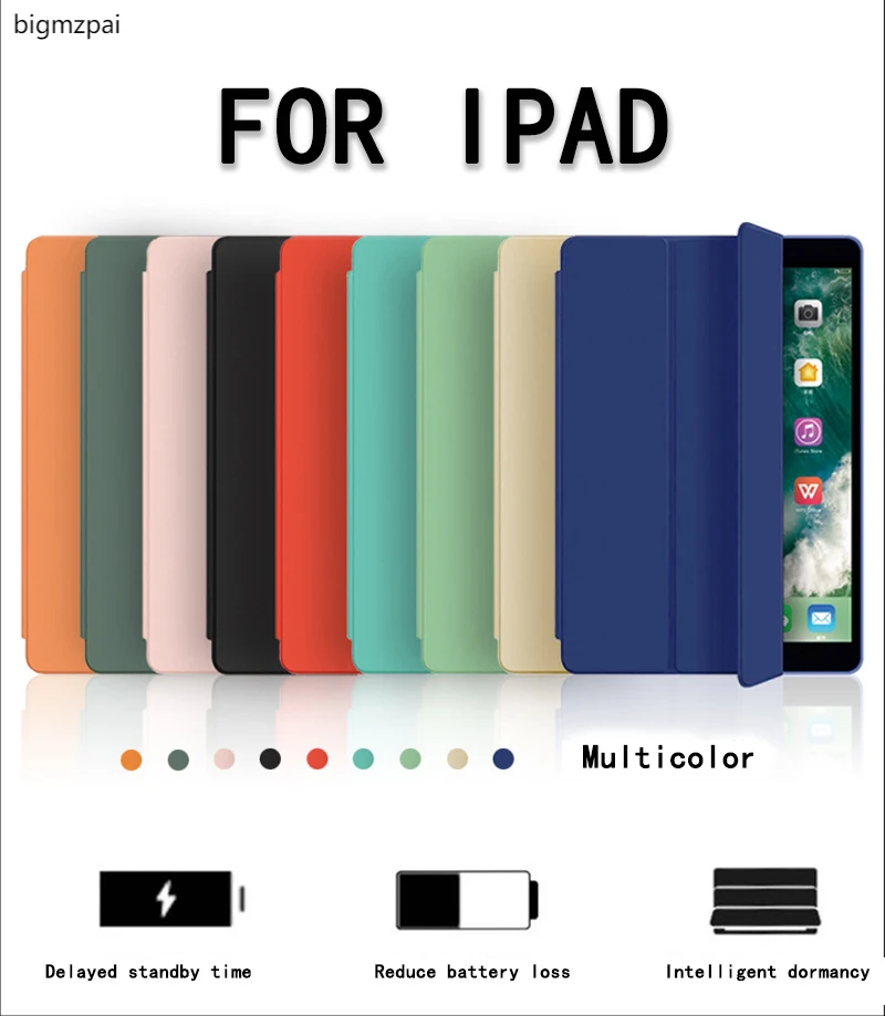 Чехол для iPad из искусственной кожи силиконовый чехол Air 4 3 2 1 Mini 5 Pro 11 9 7 6-5th 10 7-го
