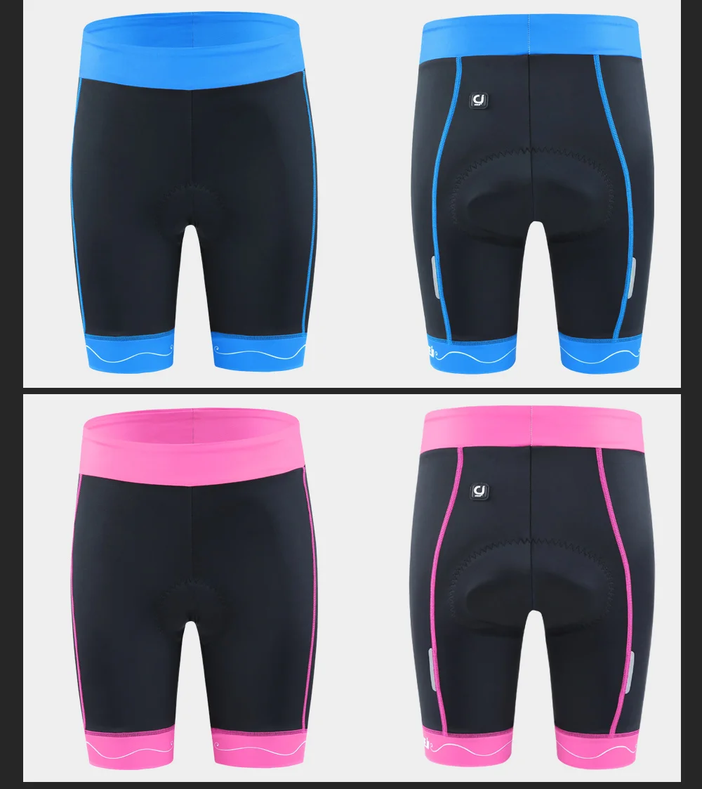 CHEJI популярные женские велосипедные шорты, черные, розовые велосипедные колготки, летняя одежда для горного велосипеда, короткие шорты из лайкры со светоотражающей лентой для женщин