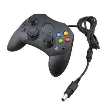 

50pcs/lots Black Wired Gamepad Joystick Game Controller S Type for Microsoft Xbox Console Games Video Accessories Replacement