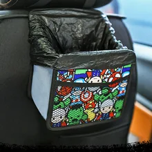 Автомобильный органайзер для мусорных банок, держатель мусора, сумка для хранения автомобилей, аксессуары для авто, заднее сиденье, бумажная мусорная корзина