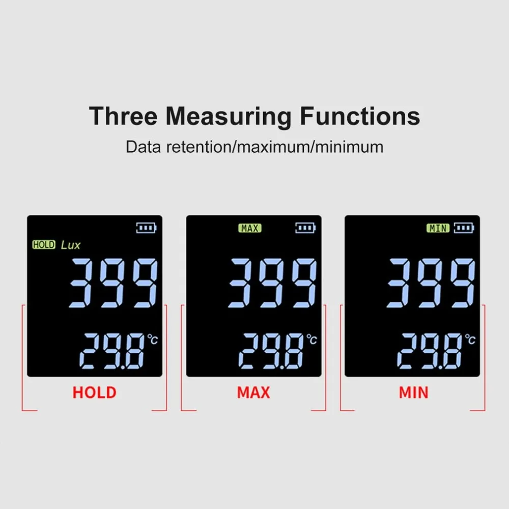 Цифровой Люксметр измеритель освещенности люкс измерительный прибор люменометр фотометр Lux/FC тестер температуры спектрометр спектрофотометр