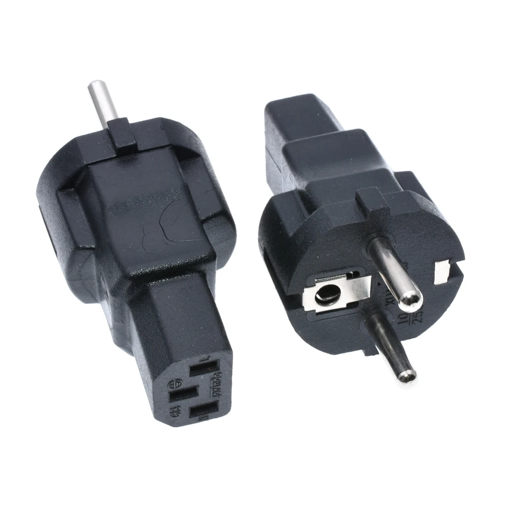 Hi-power Евро адаптер для путешествий, IEC320 C13 для штепсельной вилки Schuko, сделать IEC320 C13 ot be CEE7/7 вилка