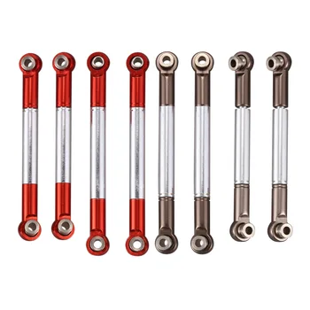 

4PCS Metal Front and Rear Tie Rod Accessories for C14 C24 Semi Truck Model RC Toy Car