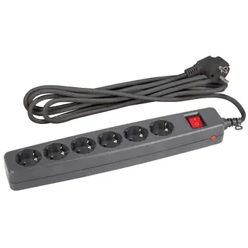 

Sf-6es-4m-b network filter era (black) with ground, 3 x1mm2, with PC, with off, 6 h, 4 m, Cor (20/360) 5055398606742