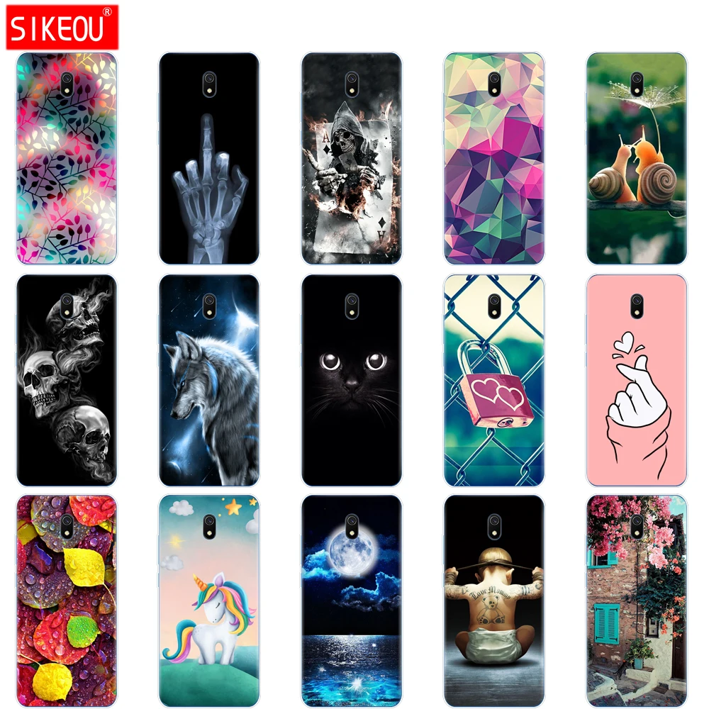 Силиконовый чехол для xiaomi redmi 8a, чехол s, полная защита, мягкая задняя крышка из ТПУ на redmi 8a, бампер, hongmi 8a, чехол для телефона